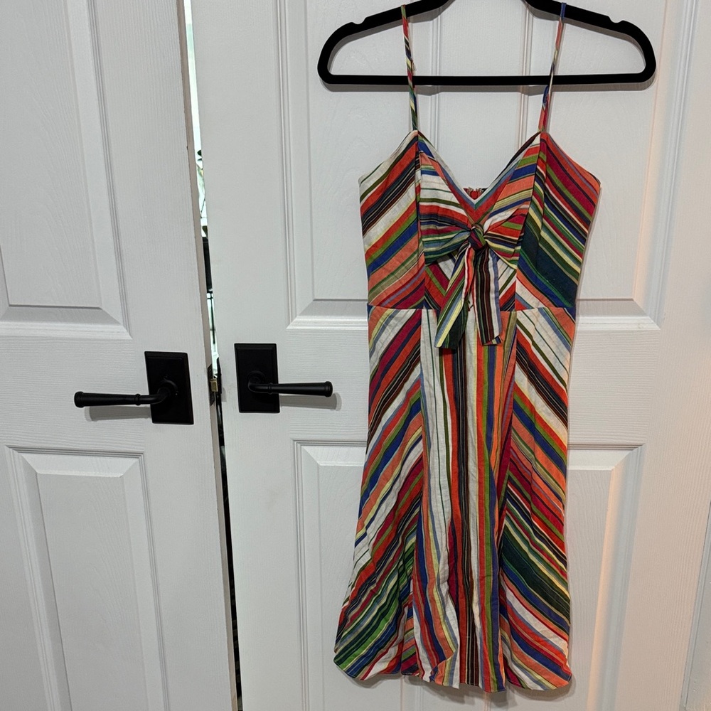 Parker Colorful Striped Mini Dress